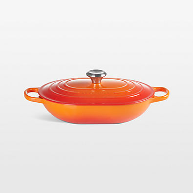 View Le Creuset ® 3.75-Qt. Flame Enameled Cast Iron Covered Oval Casserole Dish details