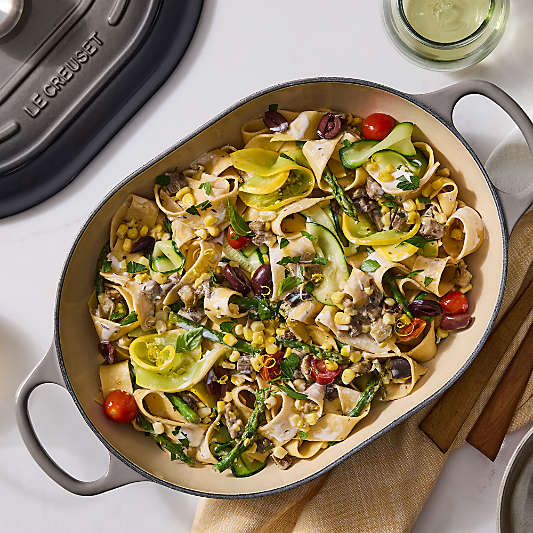 Le Creuset ® 3.75-Qt. Oyster Enameled Cast Iron Covered Oval Casserole Dish