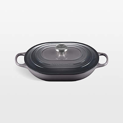 Le Creuset ® 3.75-Qt. Oyster Enameled Cast Iron Covered Oval Casserole Dish