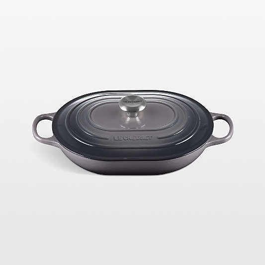 Le Creuset ® 3.75-Qt. Oyster Enameled Cast Iron Covered Oval Casserole Dish