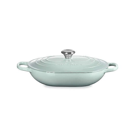 Le Creuset ® 3.75-Qt. Sea Salt Enameled Cast Iron Covered Oval Casserole Dish