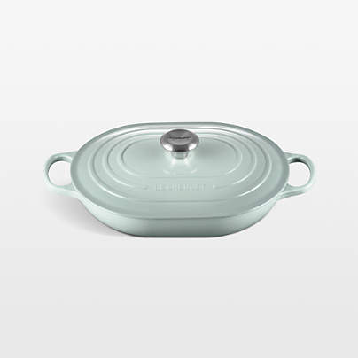 Le Creuset ® 3.75-Qt. Sea Salt Enameled Cast Iron Covered Oval Casserole Dish