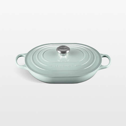 Le Creuset ® 3.75-Qt. Sea Salt Enameled Cast Iron Covered Oval Casserole Dish