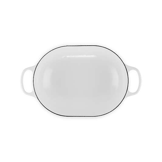 Le Creuset ® 3.75-Qt. White Enameled Cast Iron Covered Oval Casserole Dish