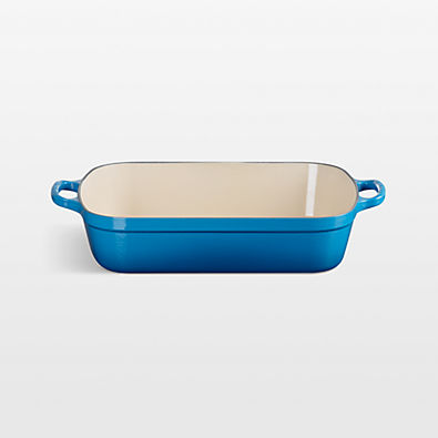 View Le Creuset ® Signature 5.25-Qt. Marseille Enameled Cast Iron Rectangular Roaster details