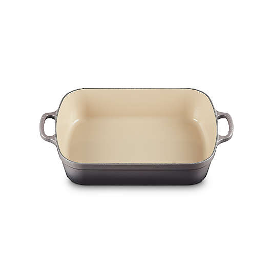 Le Creuset ® Signature 5.25-Qt. Oyster Enameled Cast Iron Rectangular Roaster