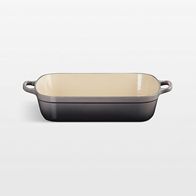 View Le Creuset ® Signature 5.25-Qt. Oyster Enameled Cast Iron Rectangular Roaster details