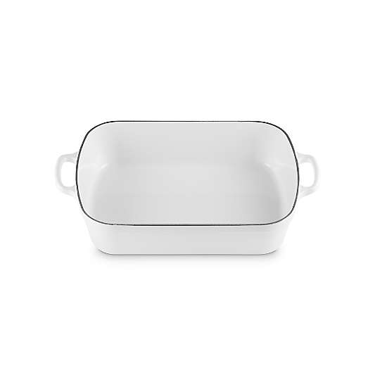 Le Creuset ® Signature 5.25-Qt. White Enameled Cast Iron Rectangular Roaster