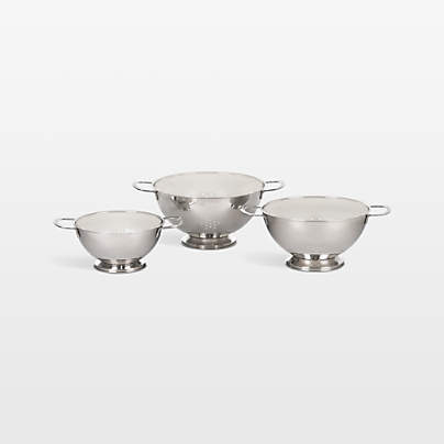 Le Creuset ® Stainless Steel Colanders, Set of 3