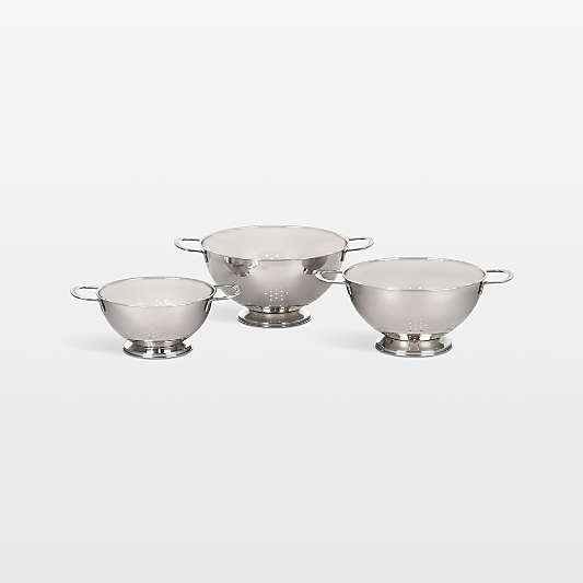 Le Creuset ® Stainless Steel Colanders, Set of 3