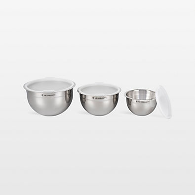 View Le Creuset ® Stainless Steel Nested Mixing Bowl, Set of 3 details