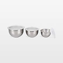 Le Creuset Stainless Steel Nested Mixing Bowl, Set of 3 + Reviews | Crate & Barrel