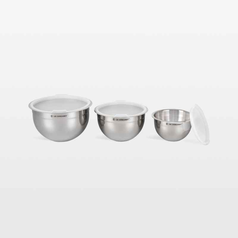 Le Creuset Stainless Steel Nested Mixing Bowl, Set of 3