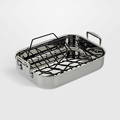 View Le Creuset ® 18" x 14" Stainless Steel Roasting Pan with Rack details
