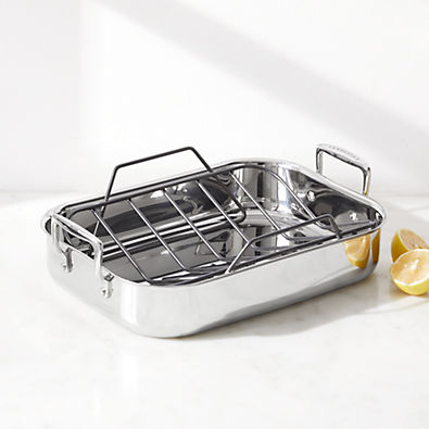 View Le Creuset Small 15" Stainless Steel Roasting Pan details