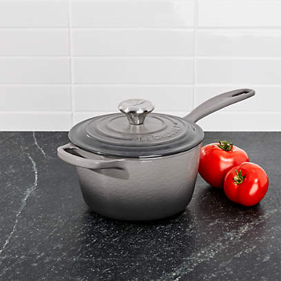 Le Creuset Enameled Steel 8 Quart Stock Pot, Flint Oyster Grey