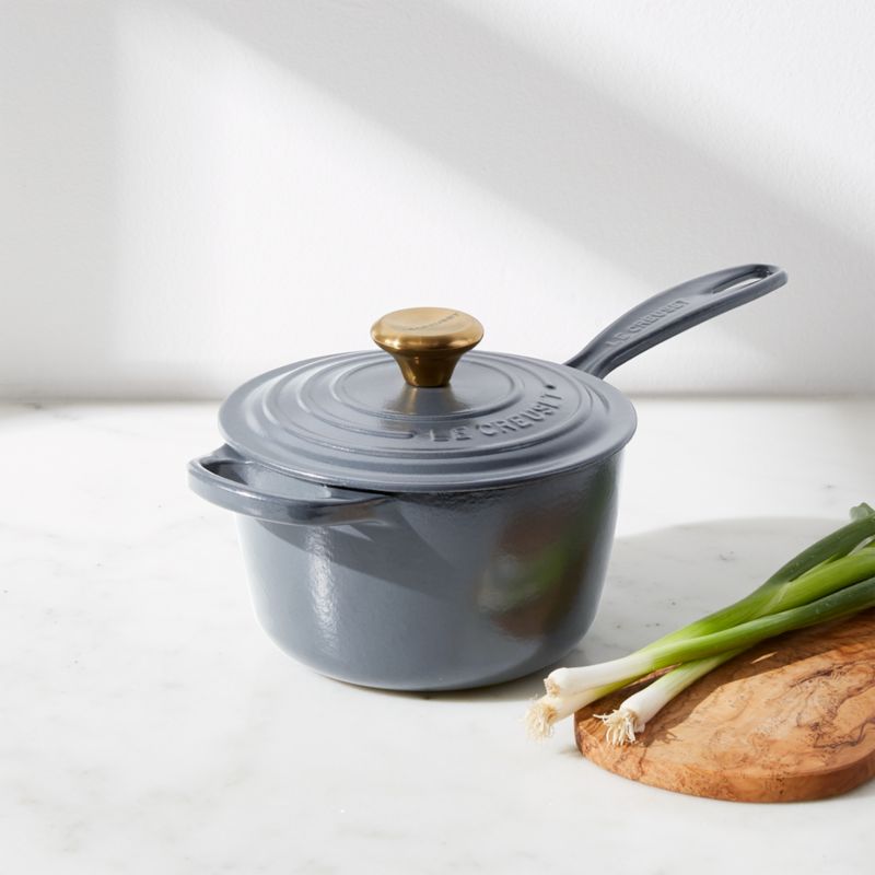 Le Creuset Signature Round Licorice Black Enameled Cast Iron Dutch Ovens  with Lids, Crate & Barrel