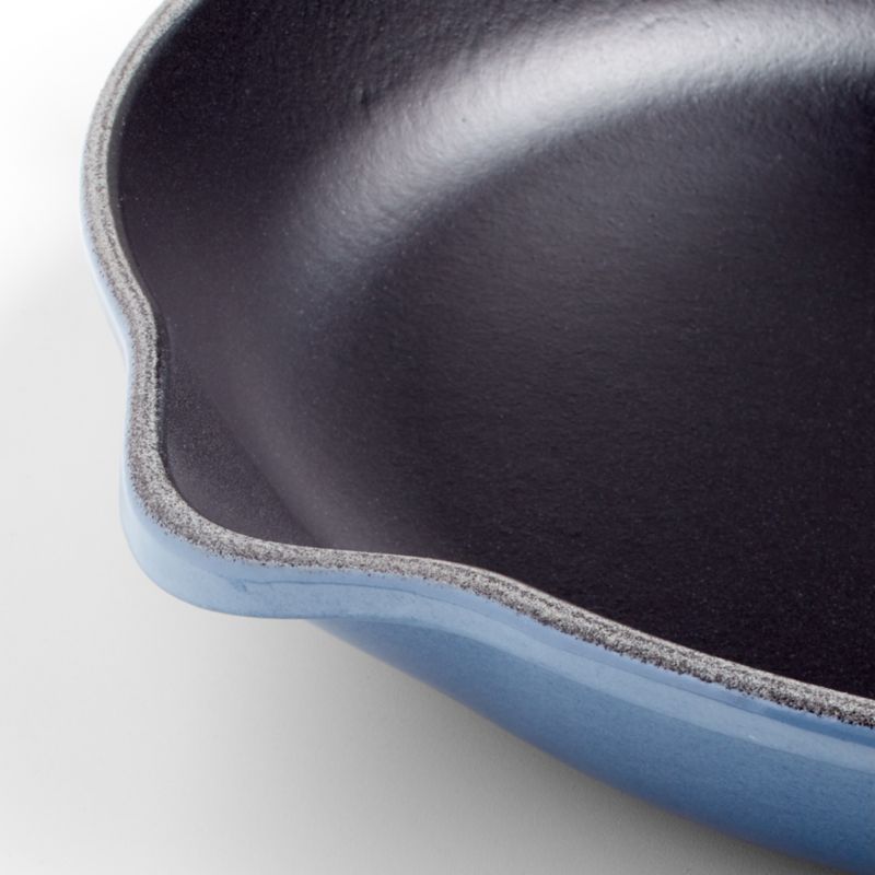 Le Creuset ® Signature 10.25"/26 cm Chambray Blue Enameled Cast Iron Skillet - image 8 of 9