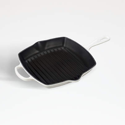 Le Creuset ® Signature White 10.25" Square Skillet Grill