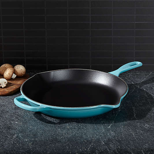 Le Creuset ® Signature 11.75" Caribbean Blue Cast Iron Skillet