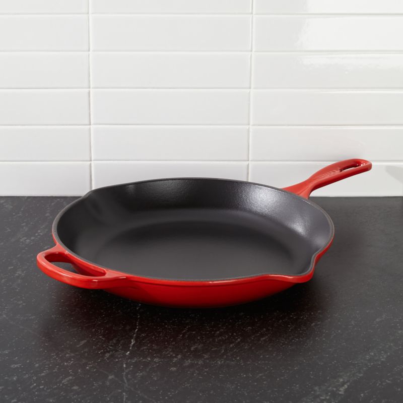 Le Creuset 10.75 Cerise Red Enameled Cast Iron Crêpe Pan with