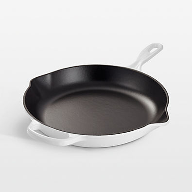 View Le Creuset ® Signature 11.75" White Enameled Cast Iron Skillet details