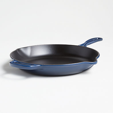View Le Creuset ® Signature 11.75" Ink Blue Cast Iron Skillet details