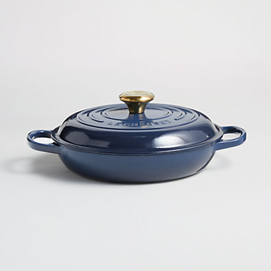 View Le Creuset ® 2.25-Qt. Ink Blue Enameled Cast Iron Braiser details