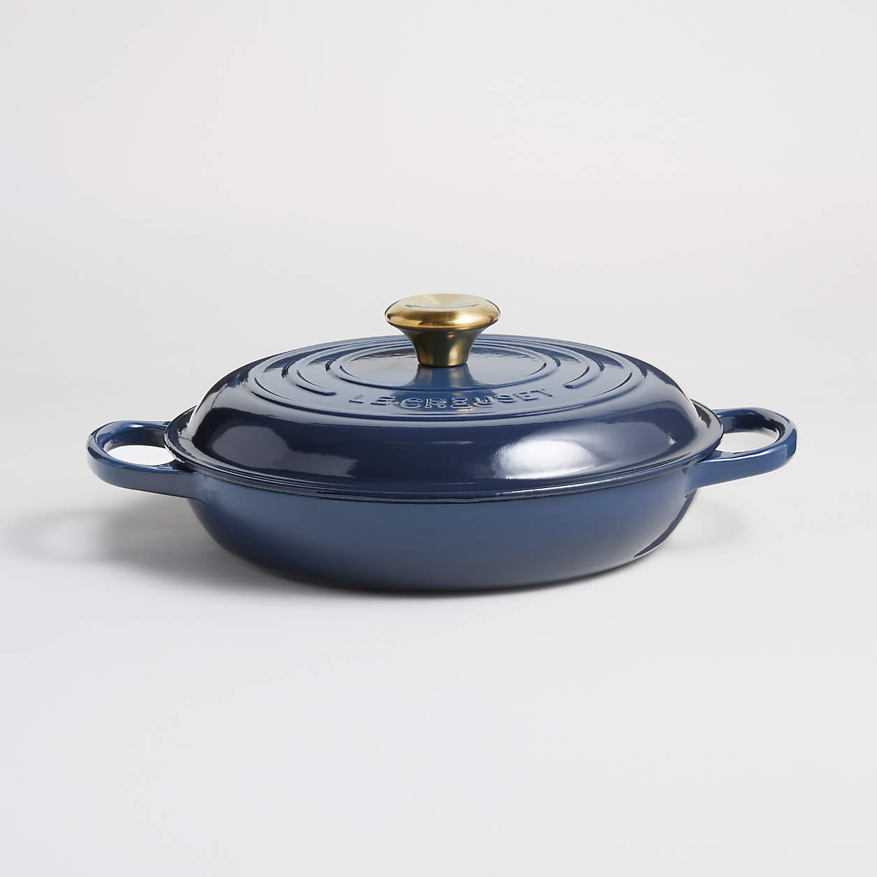 Le Creuset 2.25Qt. Ink Blue Enameled Cast Iron Braiser Everyday Pan