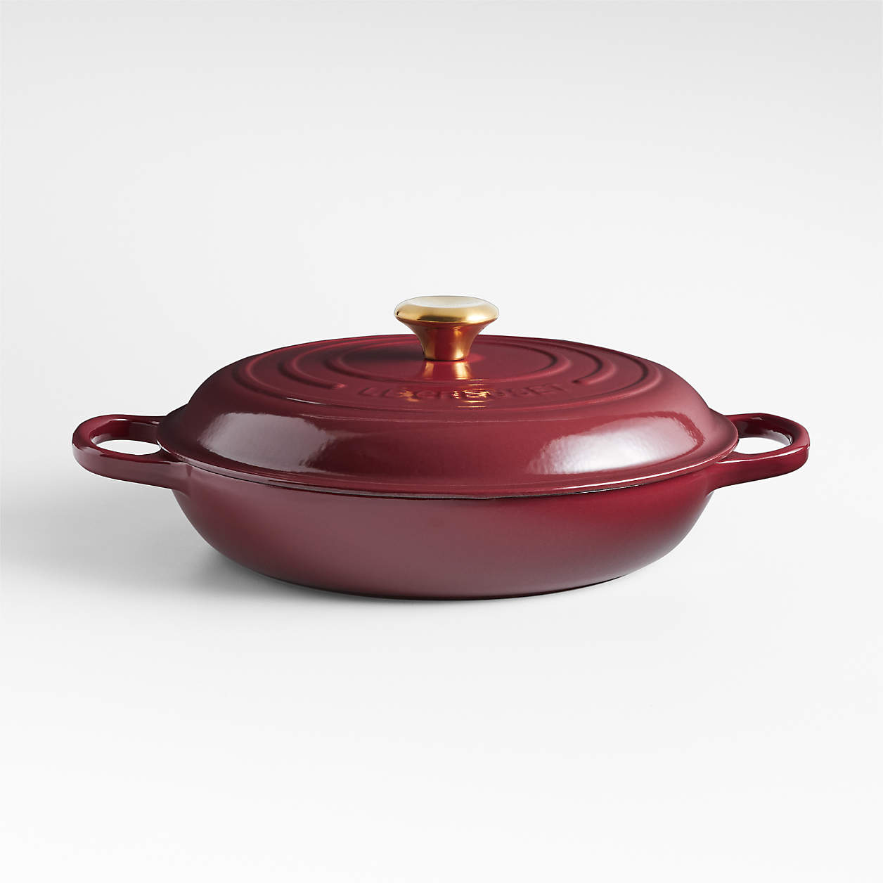 Le Creuset Classic 3.5Qt. Rhône Enameled Cast Iron Braiser + Reviews Crate & Barrel