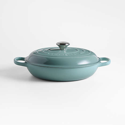 Le Creuset ® Signature 3.5-Qt. Sea Salt Enameled Cast Iron Braiser