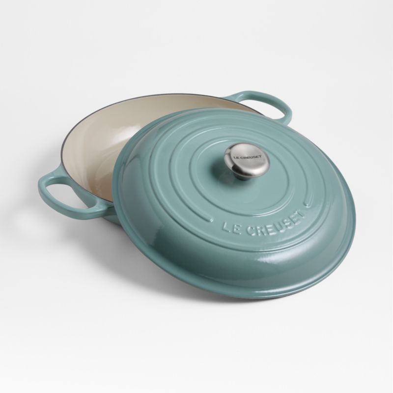 Le Creuset Enameled Cast Iron Signature 3 1/2 Quart Braiser in Sea