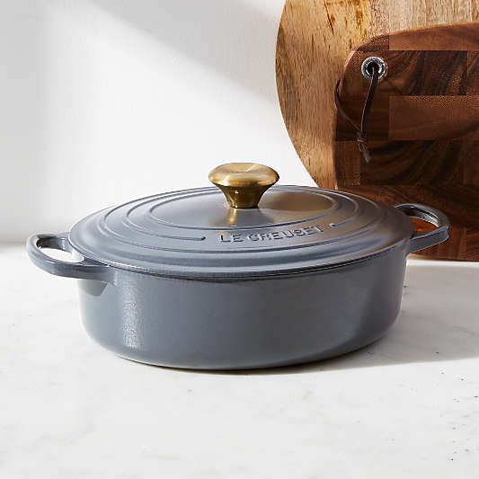 Le Creuset ® Signature 3.5-Qt. Graphite Grey Oval Wide Dutch Oven