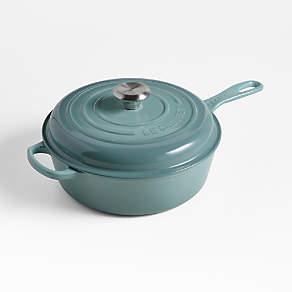 Le Creuset Signature Cast Iron 7.5 qt. Sea Salt Chef's Oven