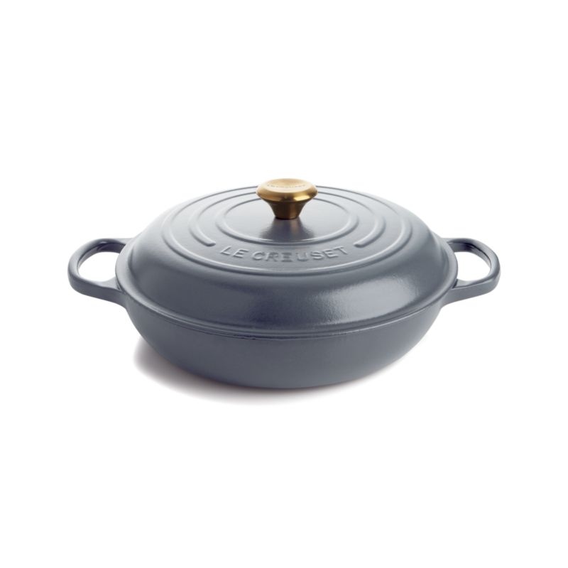 Le Creuset ® Signature 3.5-Qt. Graphite Grey Braiser - image 6 of 5