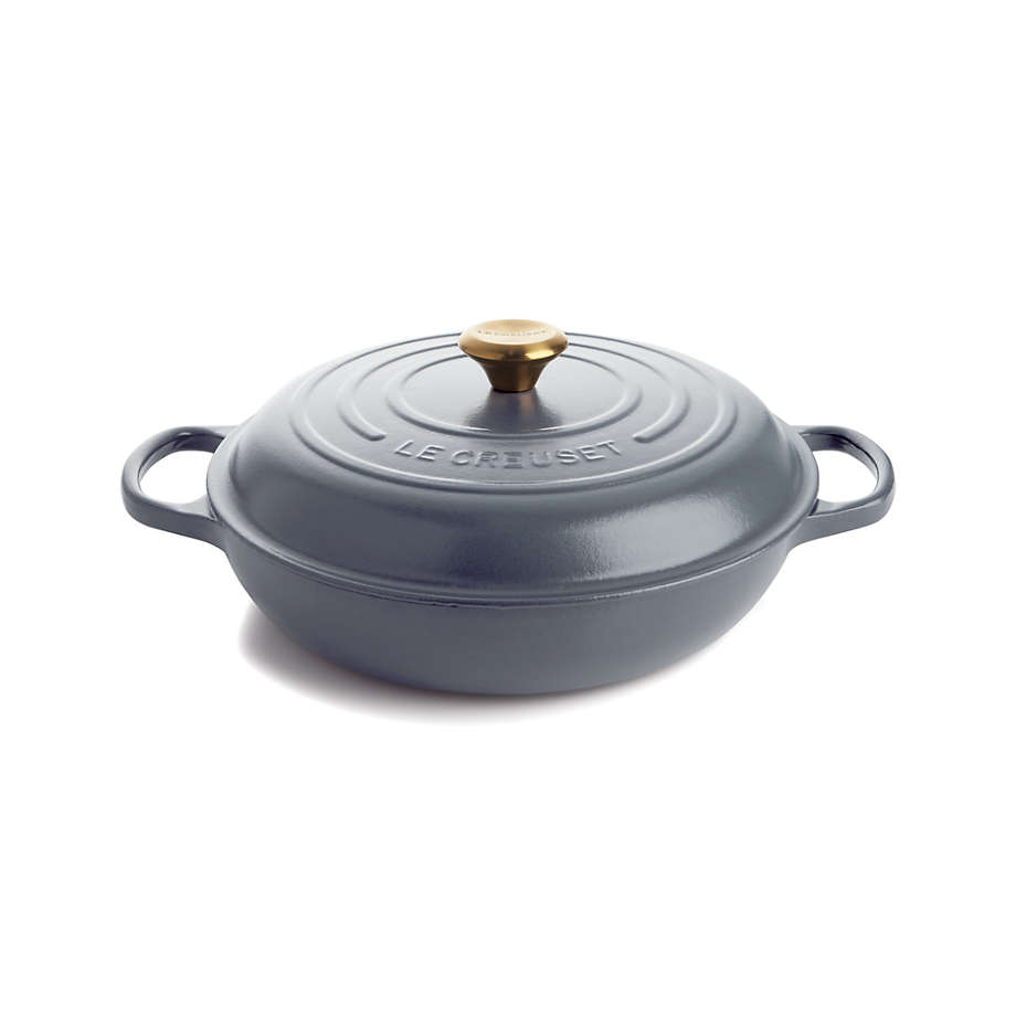Le Creuset 2.25Quart Graphite Everyday Pan with Lid + Reviews Crate & Barrel
