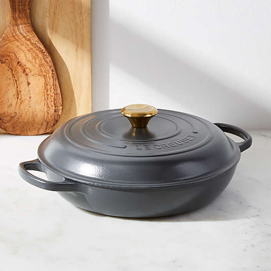 Le Creuset ® Signature 3.5-Qt. Graphite Grey Braiser