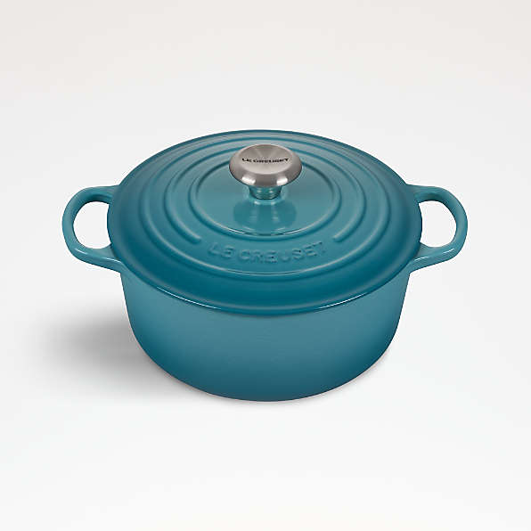 Le Creuset Caribbean Blue Cookware & Bakeware | Crate & Barrel Le Creuset Caribbean Blue Cookware & Bakeware | Crate & Barrel