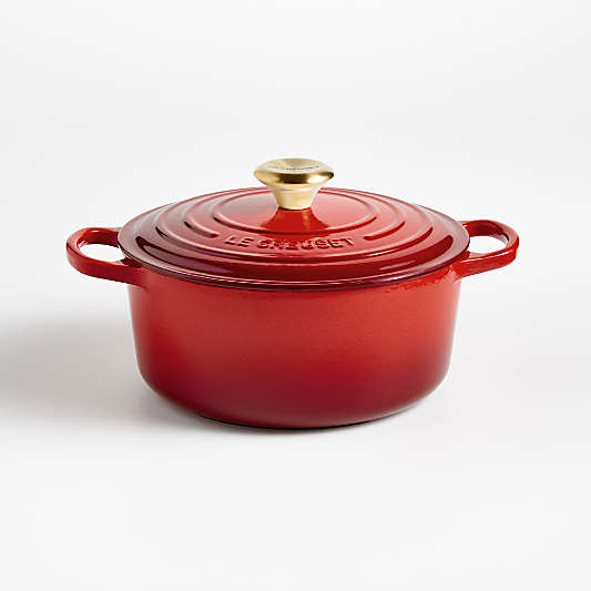 Le Creuset ® Signature 4.5-Qt. Gold Collection Cerise Round Dutch Oven