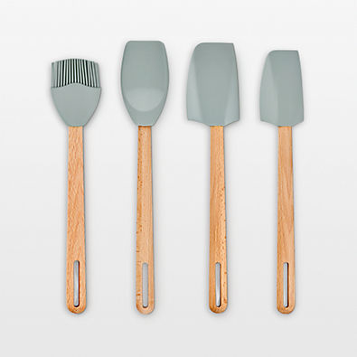 View Le Creuset ® Signature 4-Piece Sea Salt Silicone Tool Set details