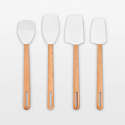 Le Creuset ® Signature 4-Piece White Silicone Tool Set
