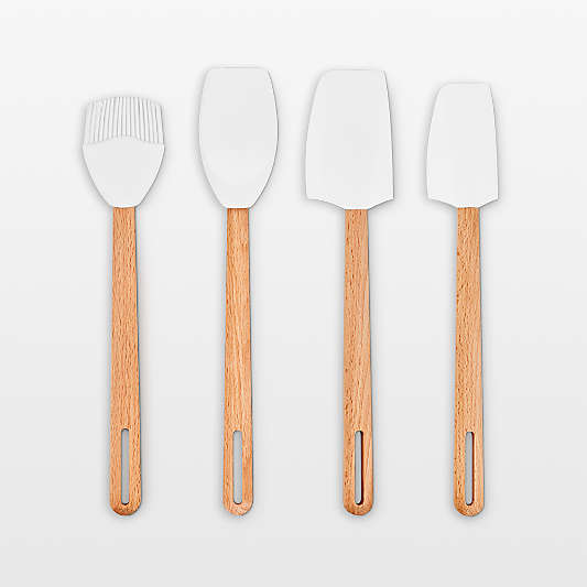 Le Creuset ® Signature 4-Piece White Silicone Tool Set