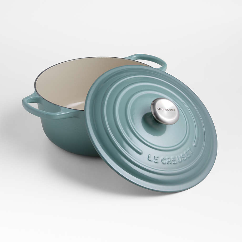 Le Creuset Sea Salt Chef's Oven with Copper Knob - 7.5-qt