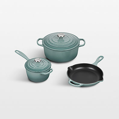 View Le Creuset ® Signature Sea Salt Enameled Cast Iron 5-Piece Cookware Set details