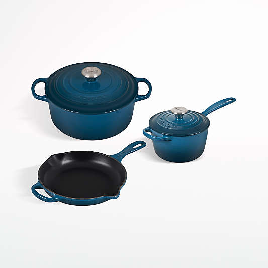 Le Creuset ® Signature Deep Teal 5-Piece Cast Iron Set