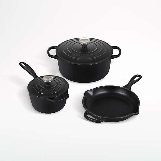 Le Creuset ® Signature Licorice 5-Piece Cast Iron Set