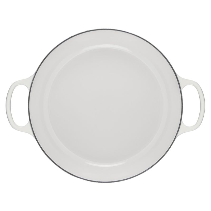 Le Creuset ® Signature 3.5-Qt. Cream Enameled Cast Iron Braiser