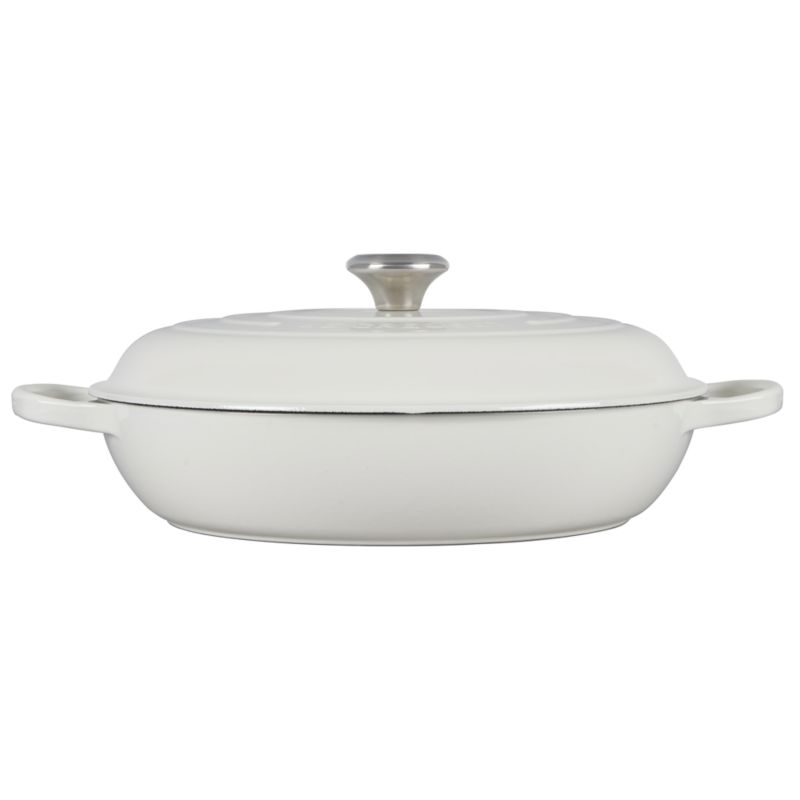 Le Creuset ® Signature 3.5-Qt. Cream Enameled Cast Iron Braiser