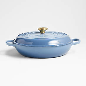 Le Creuset Signature Round 5.5-Qt. Chambray Dutch Oven with Lid + Reviews