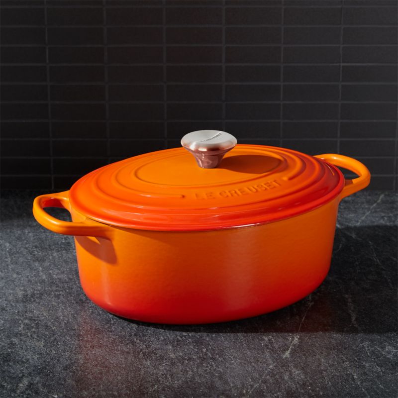 Le Creuset ® Signature 5-Qt. Flame Enameled Cast Iron Oval Dutch Oven - image 1 of 6